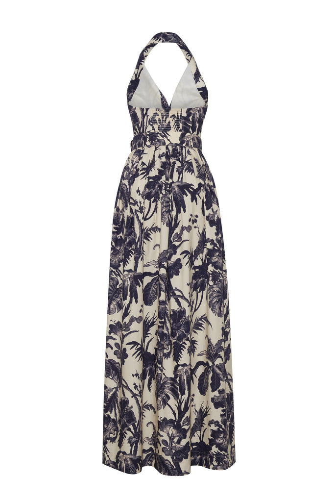 Quentin Dress in Fauna Floral Navy