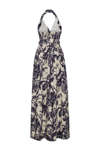 Quentin Dress in Fauna Floral Navy