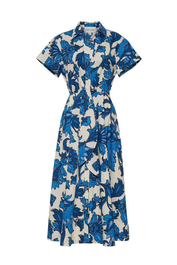 Asbury Midi Dress in Luna Blue