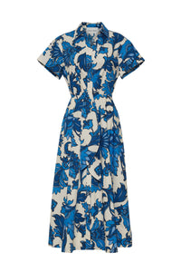 Asbury Midi Dress in Luna Blue