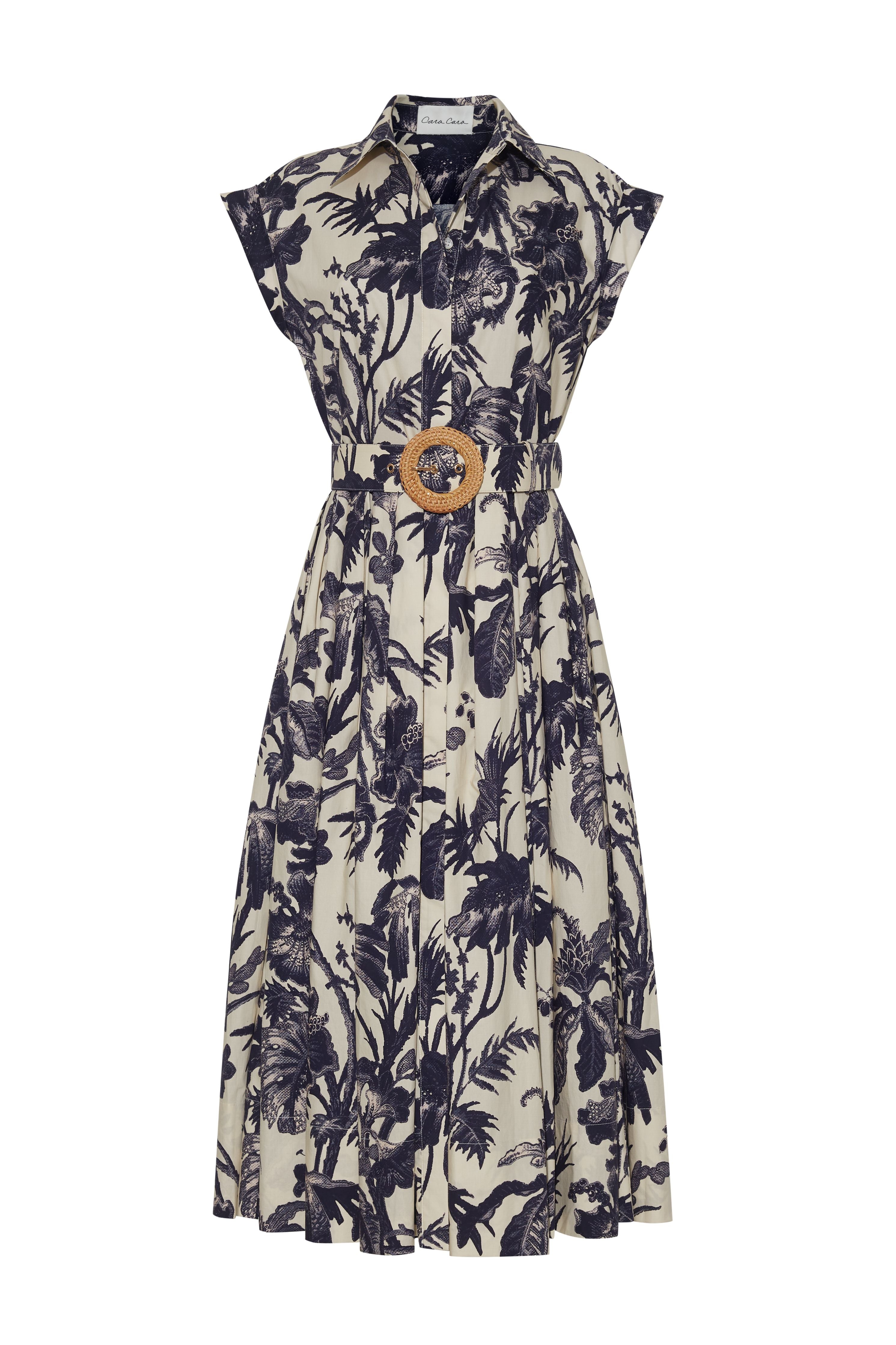 Octavia Dress in Fauna Floral Navy
