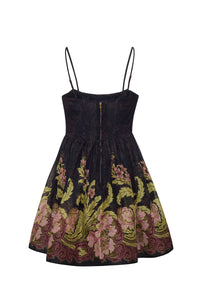 Alba Mini Dress in Nouveau Black
