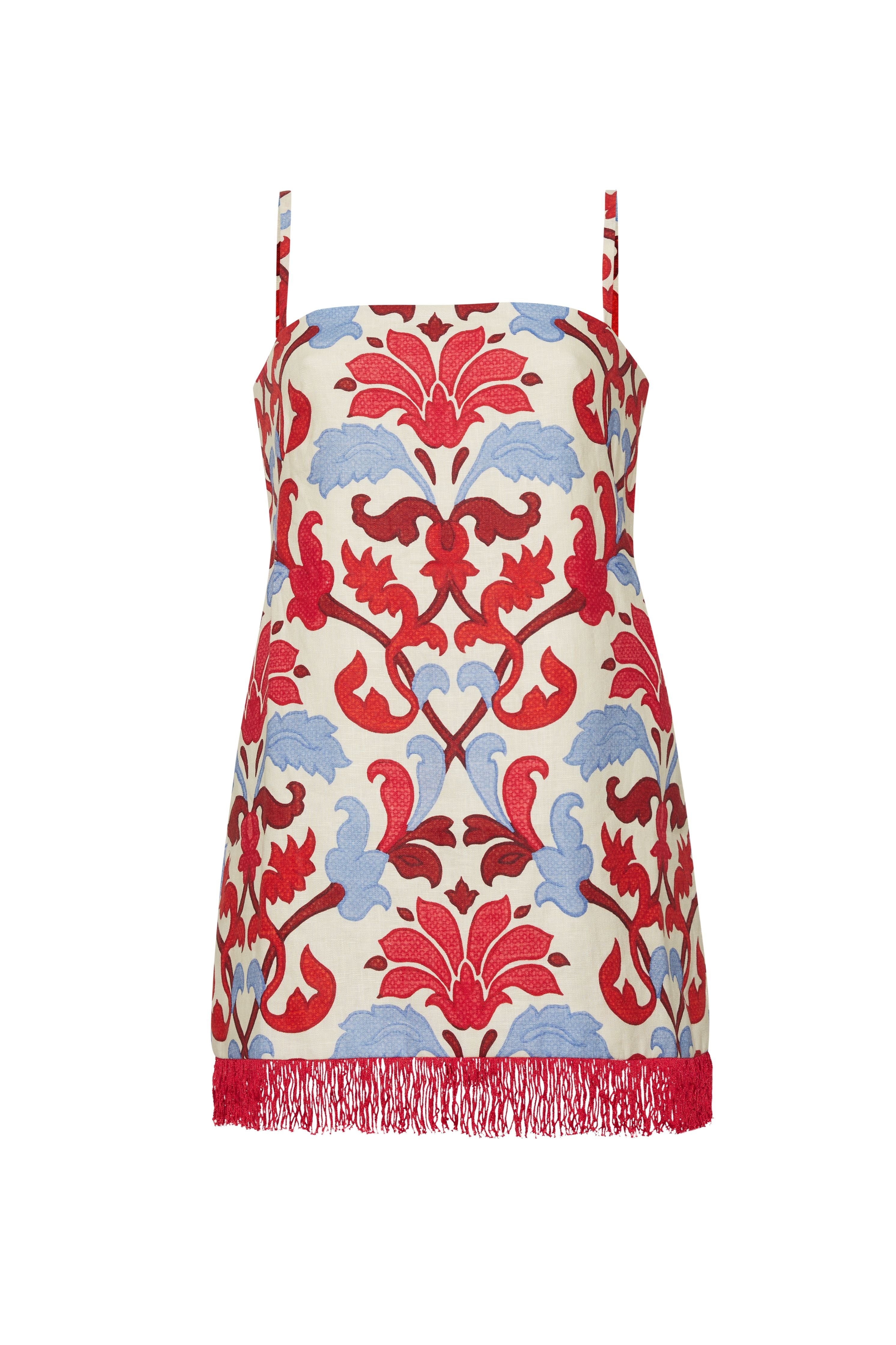 Valencia Mini Dress in Fleur Crest Ivory