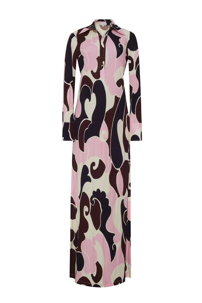 Clarence Dress in Petal Wave Blush