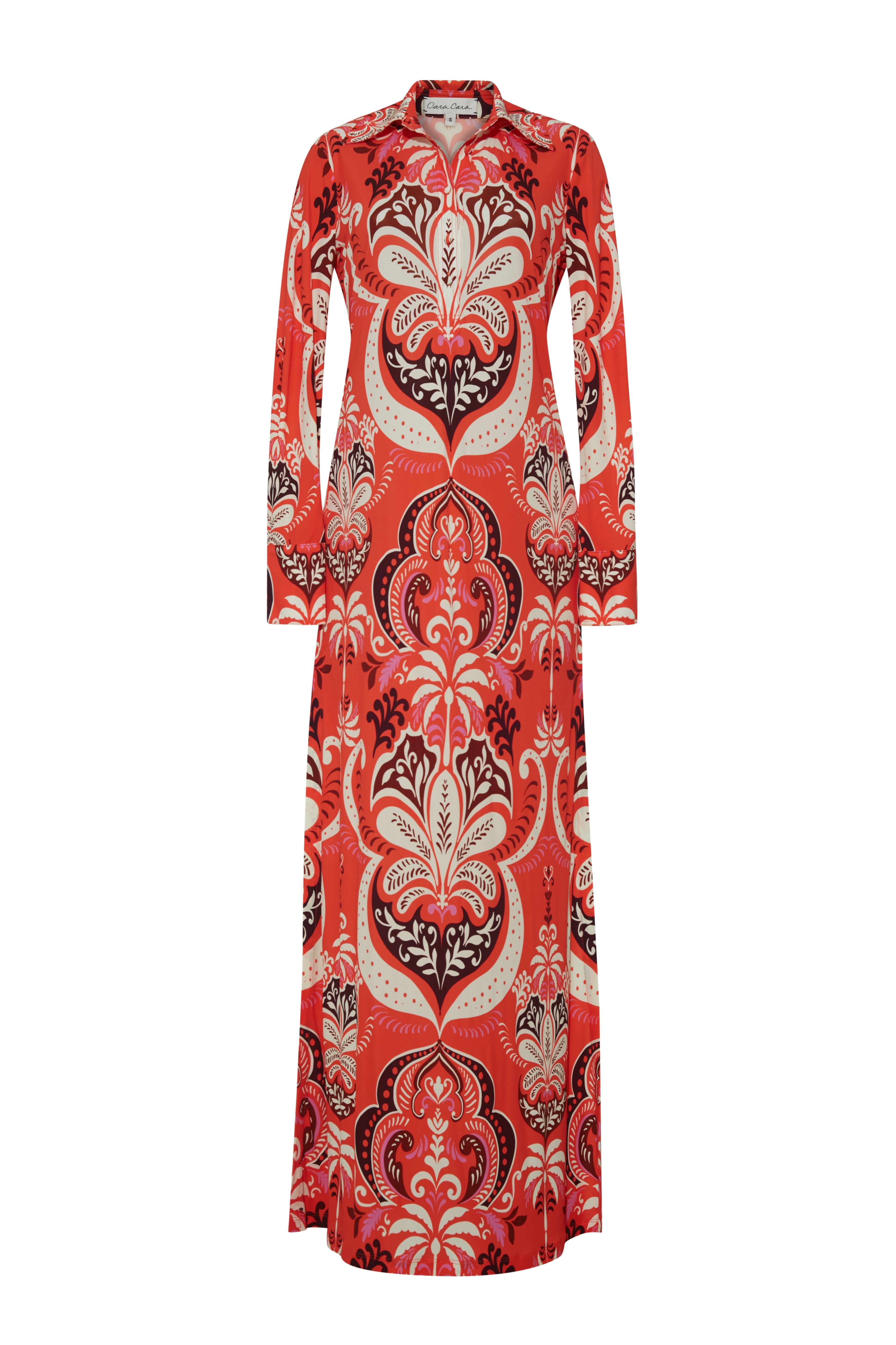 Clarence Dress in Palm Pavillion Coral