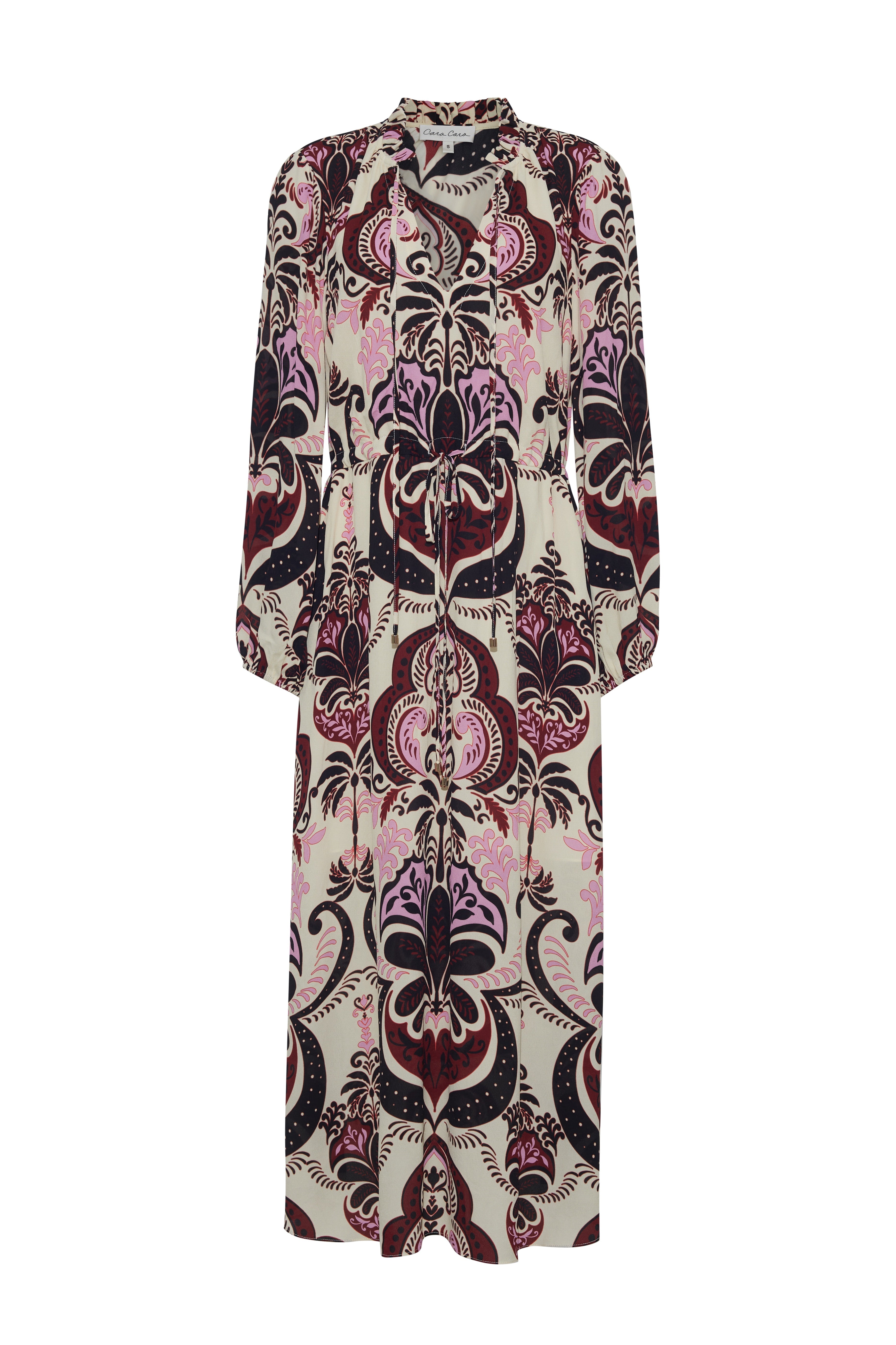 Berkshire Dress in Palm Pavillion Ivory