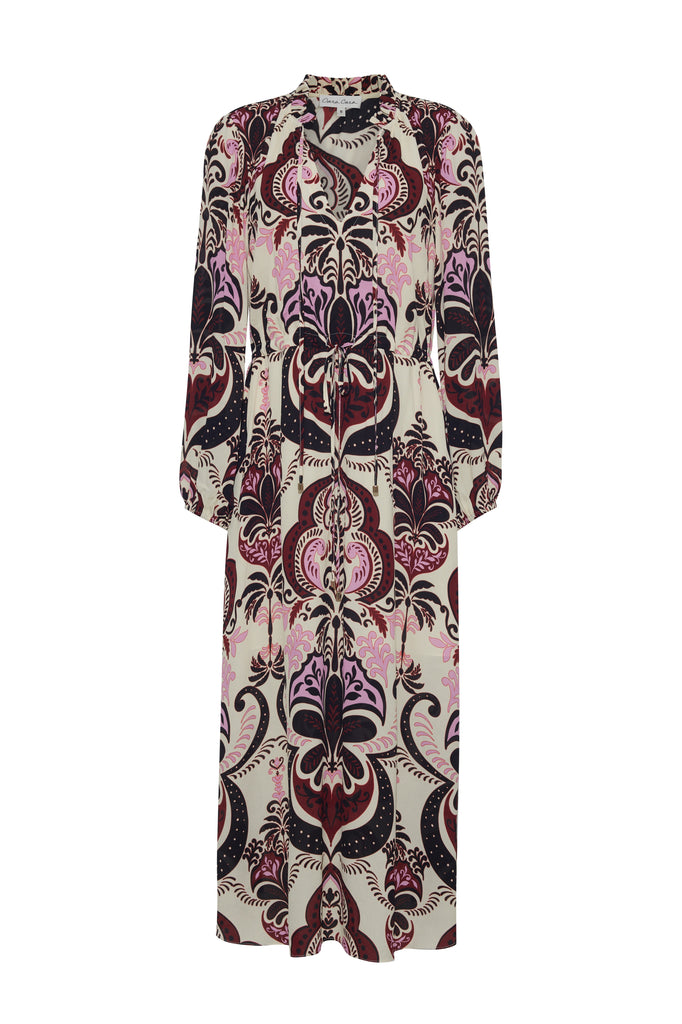 Berkshire Dress in Palm Pavillion Ivory