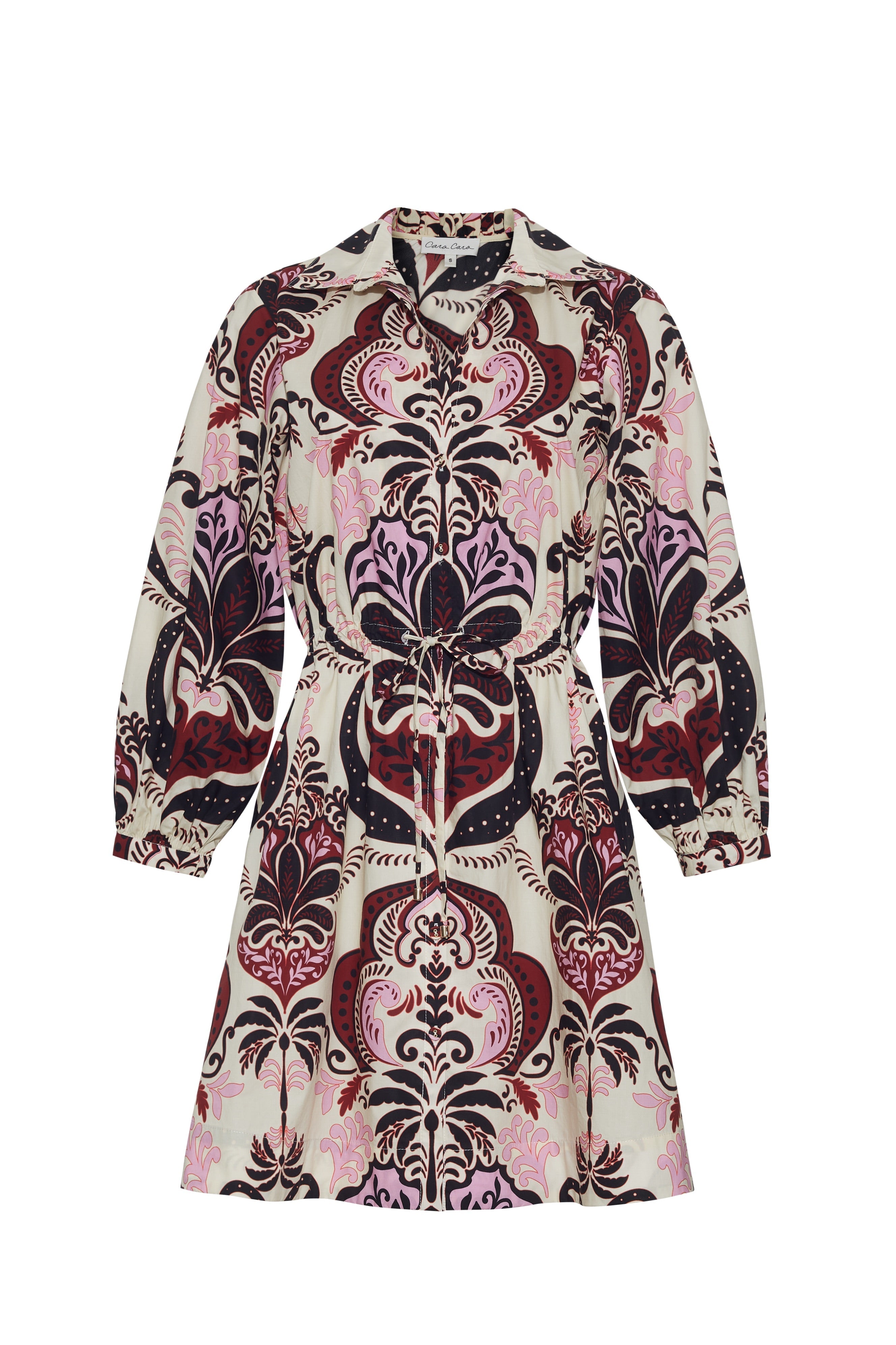 Henry Dress in Palm Pavillion Ivory