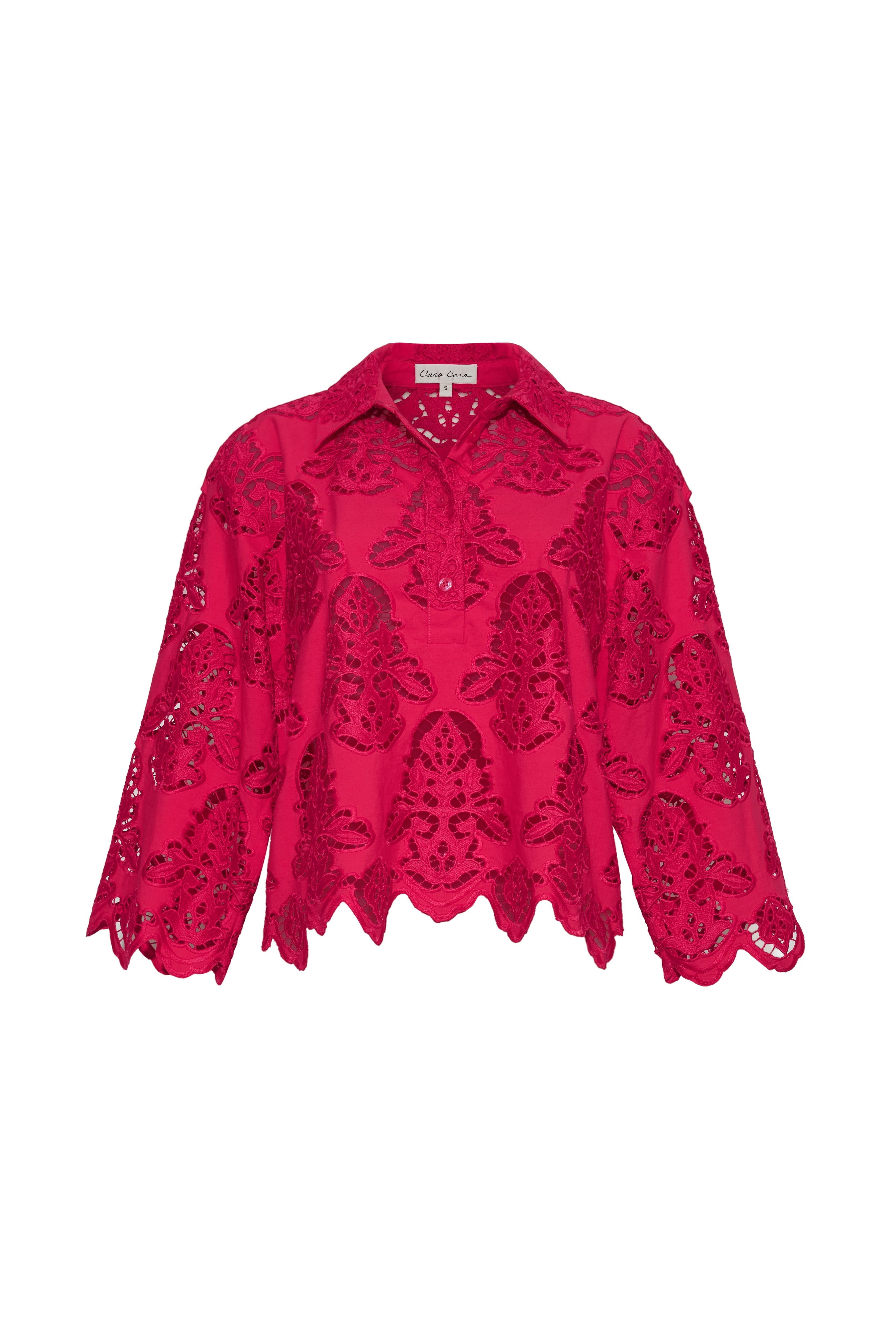 Erica Shirt in Azalea Eyelet