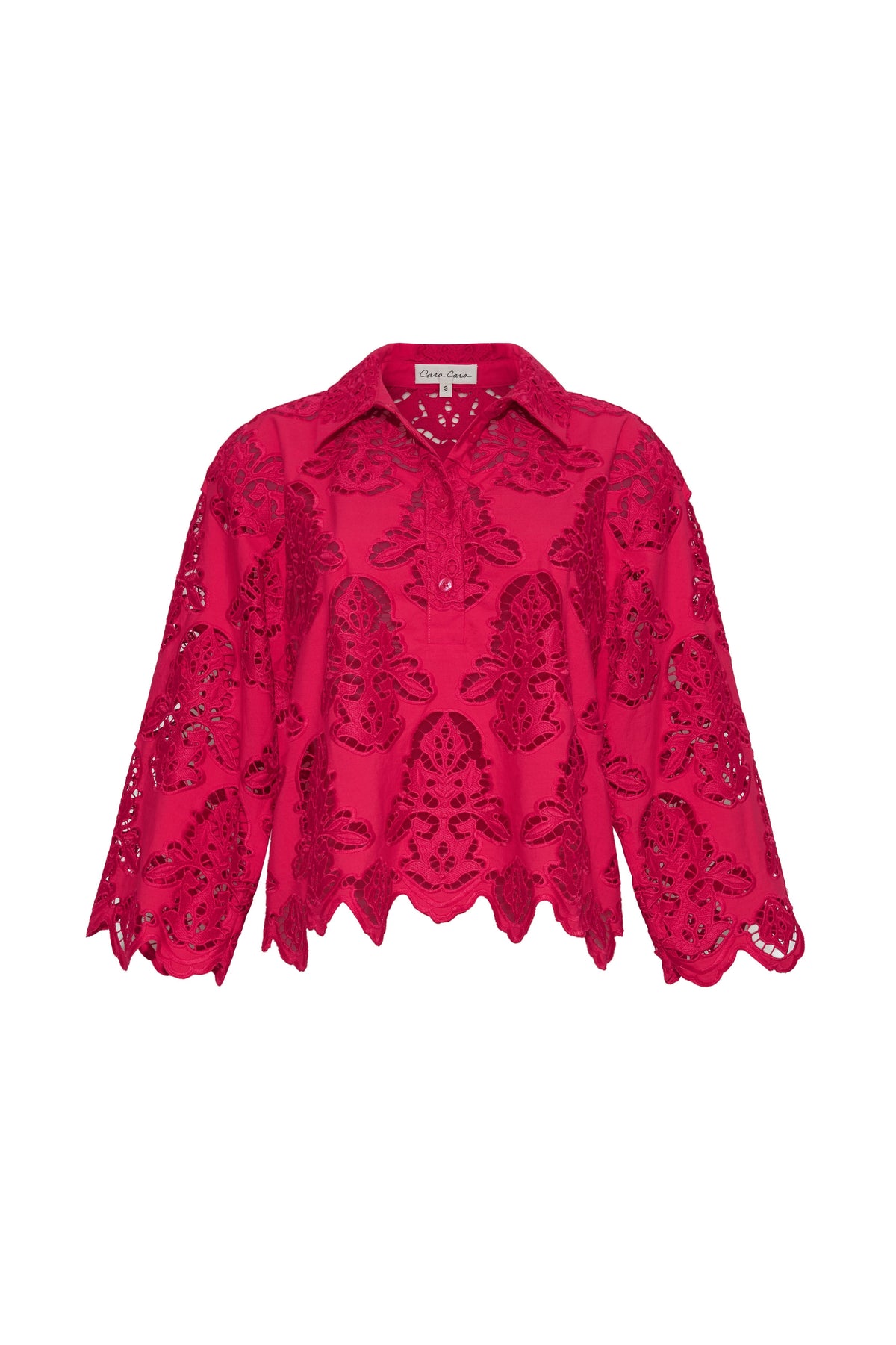 Erica Shirt in Azalea Eyelet