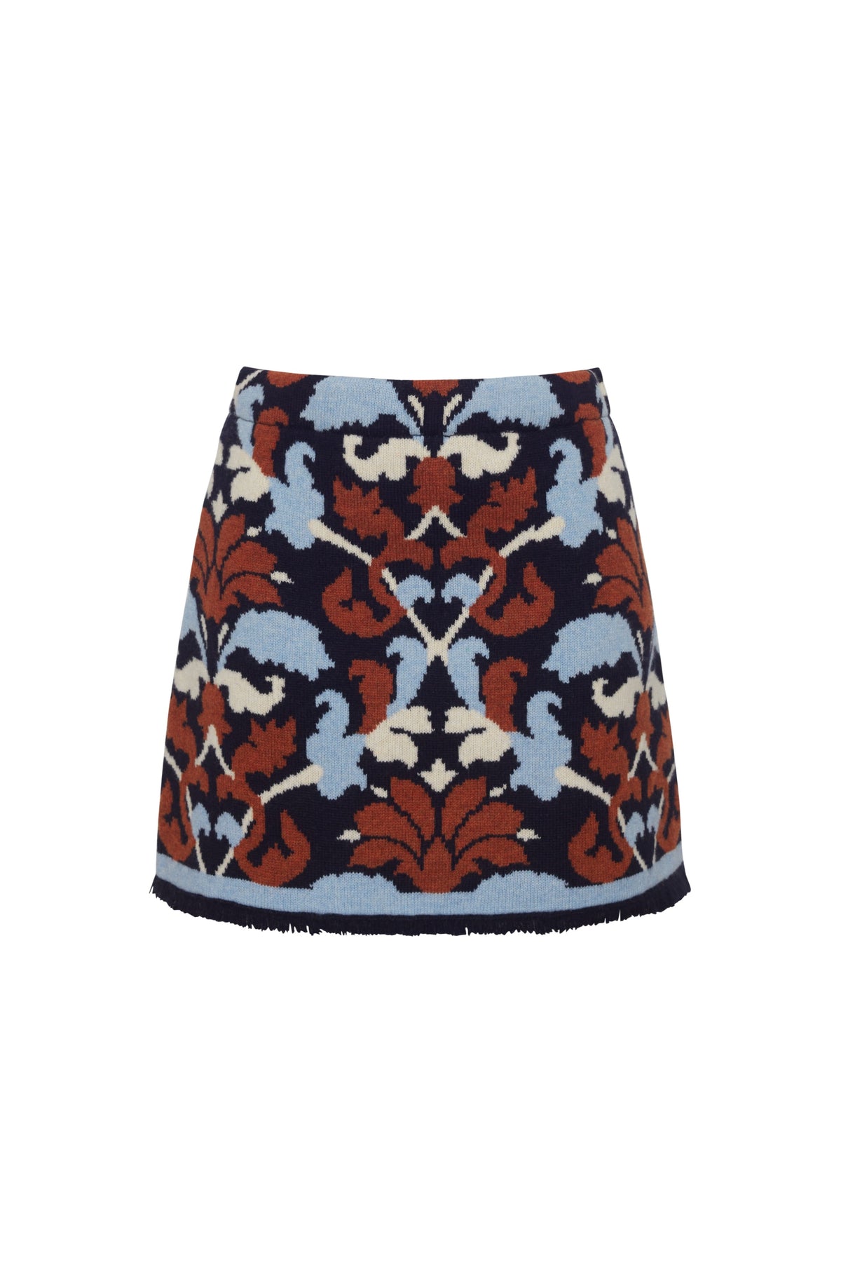 Lilabeth Skirt in Fleur Crest Blue