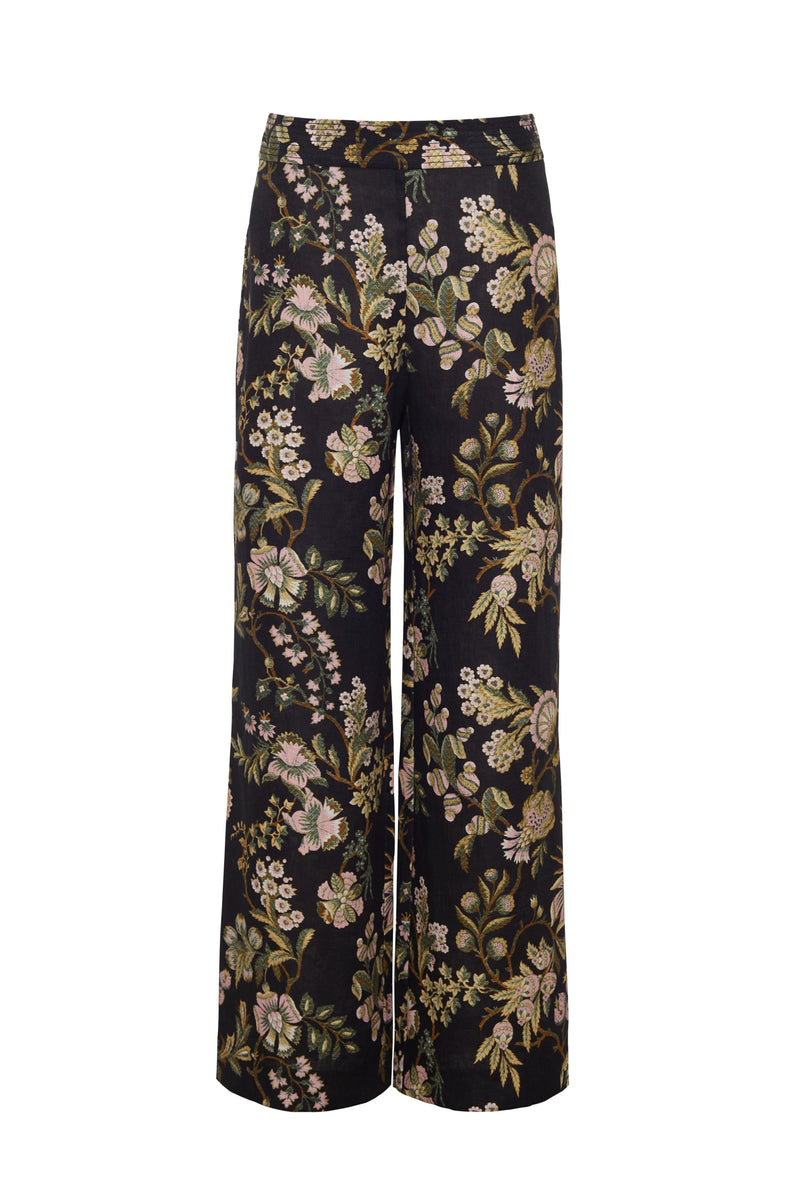 Josephine Pant in Clover Black