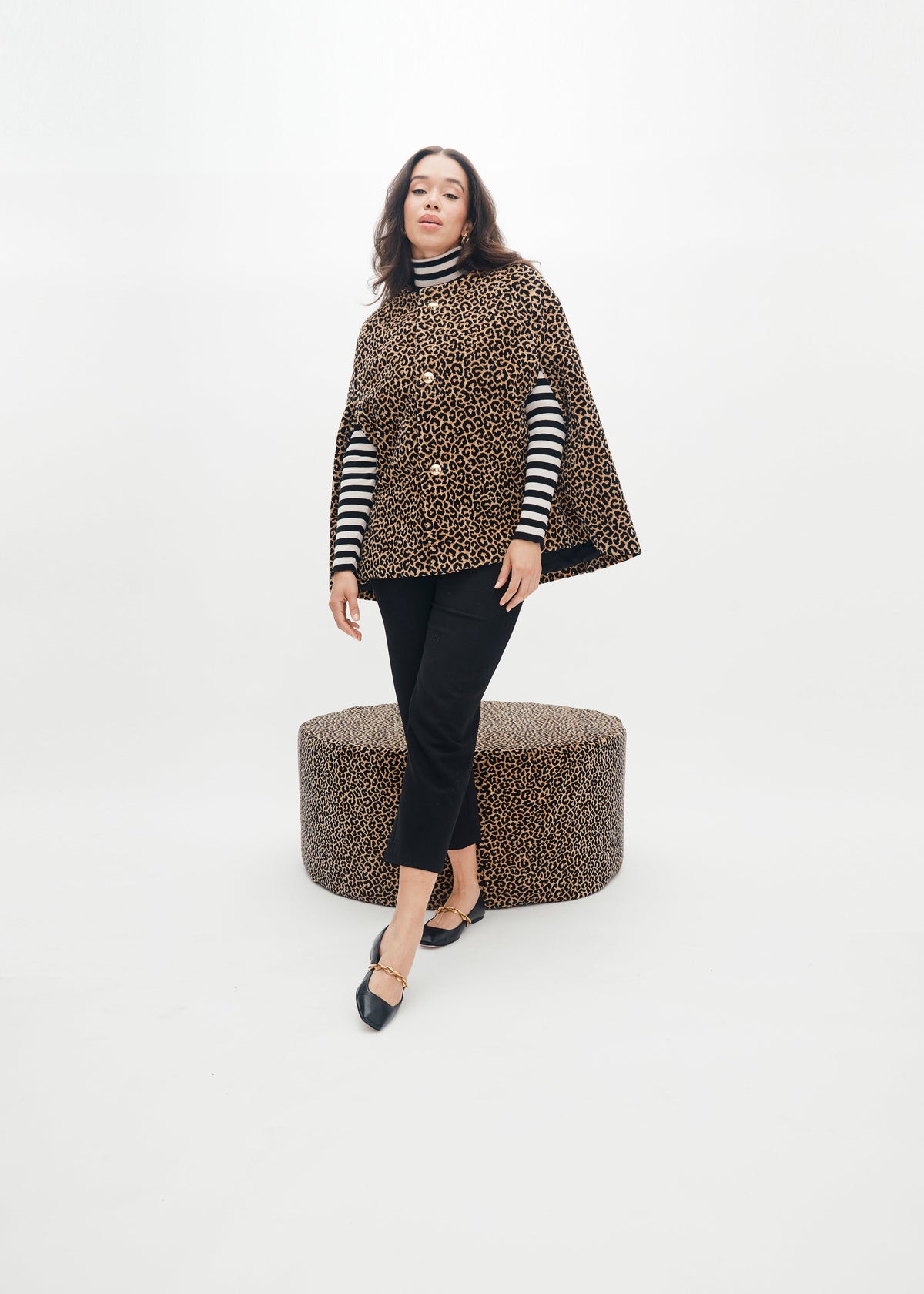 Mae x Scalamandre Selene Cape in Panthera Velvet