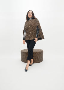 Mae x Scalamandre Selene Cape in Panthera Velvet