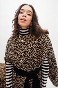 Mae x Scalamandre Selene Cape in Panthera Velvet