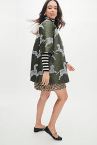 Mae x Scalamandre Audrey Coat in Olive
