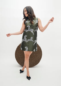 Mae x Scalamandre Laurel Dress in Olive