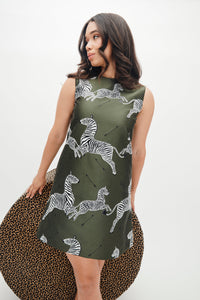 Mae x Scalamandre Laurel Dress in Olive