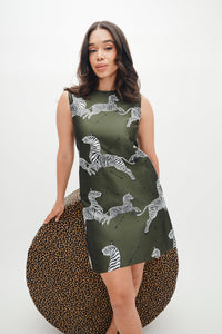 Mae x Scalamandre Laurel Dress in Olive