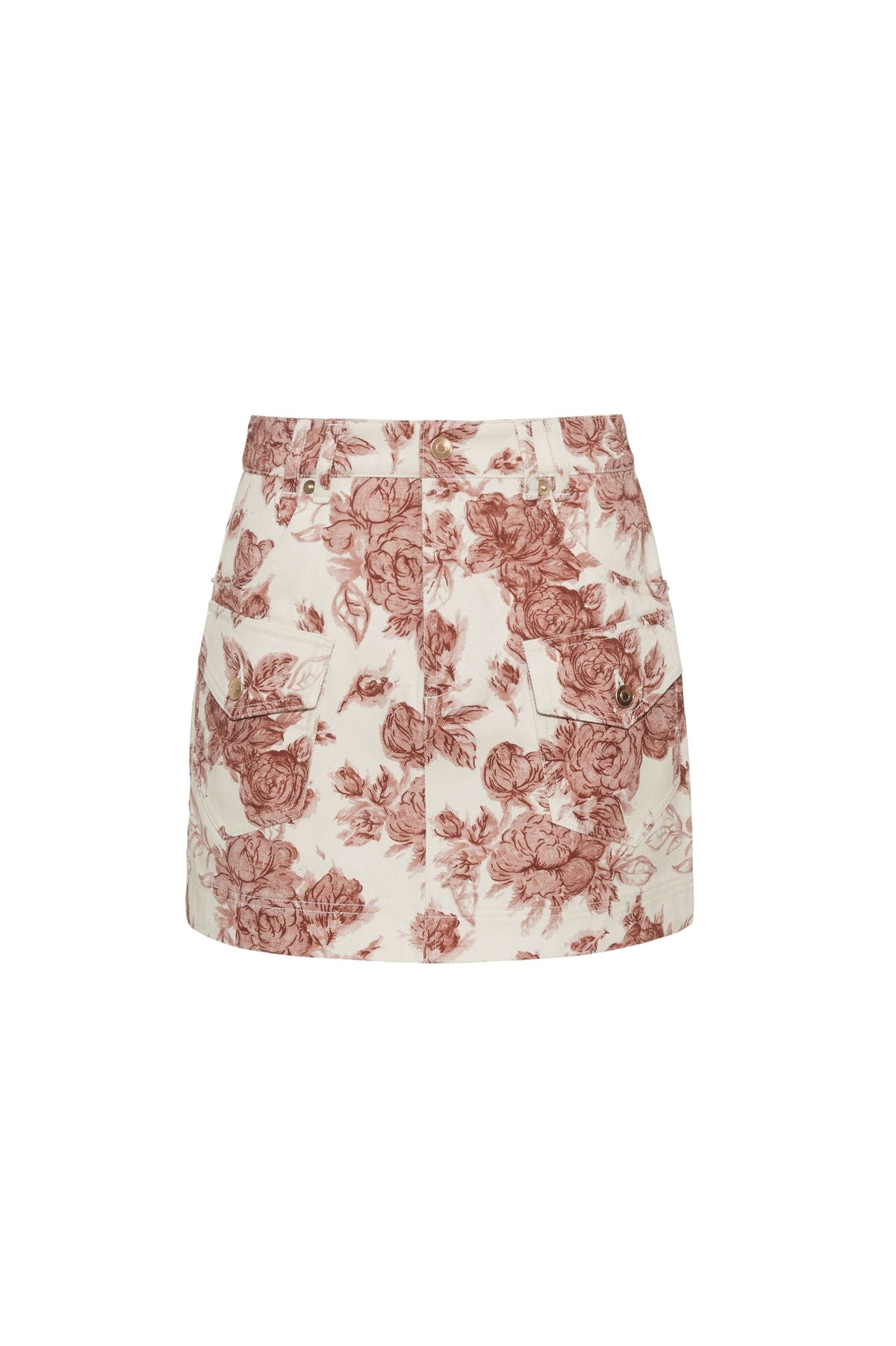 Wayne Skirt in Tossed Floral Ginger