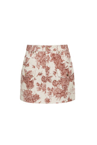Wayne Skirt in Tossed Floral Ginger