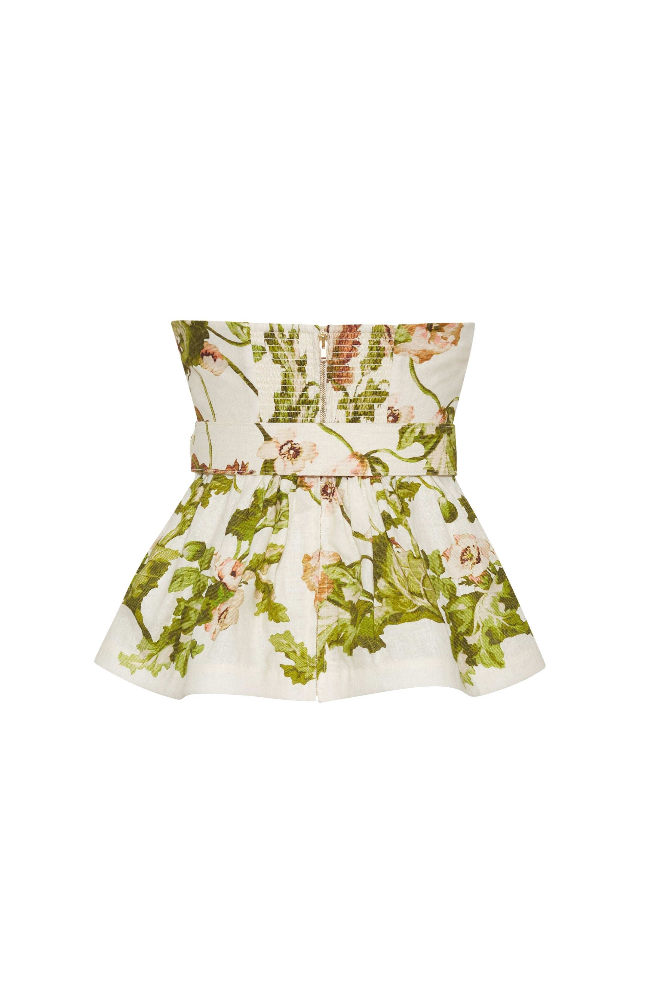 Tilda Top in Lockwood Flora Egret