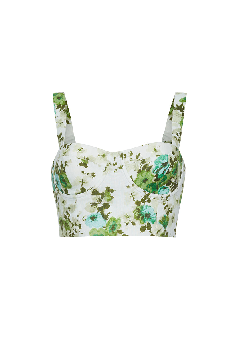 Claudine Top in Wildair Mint