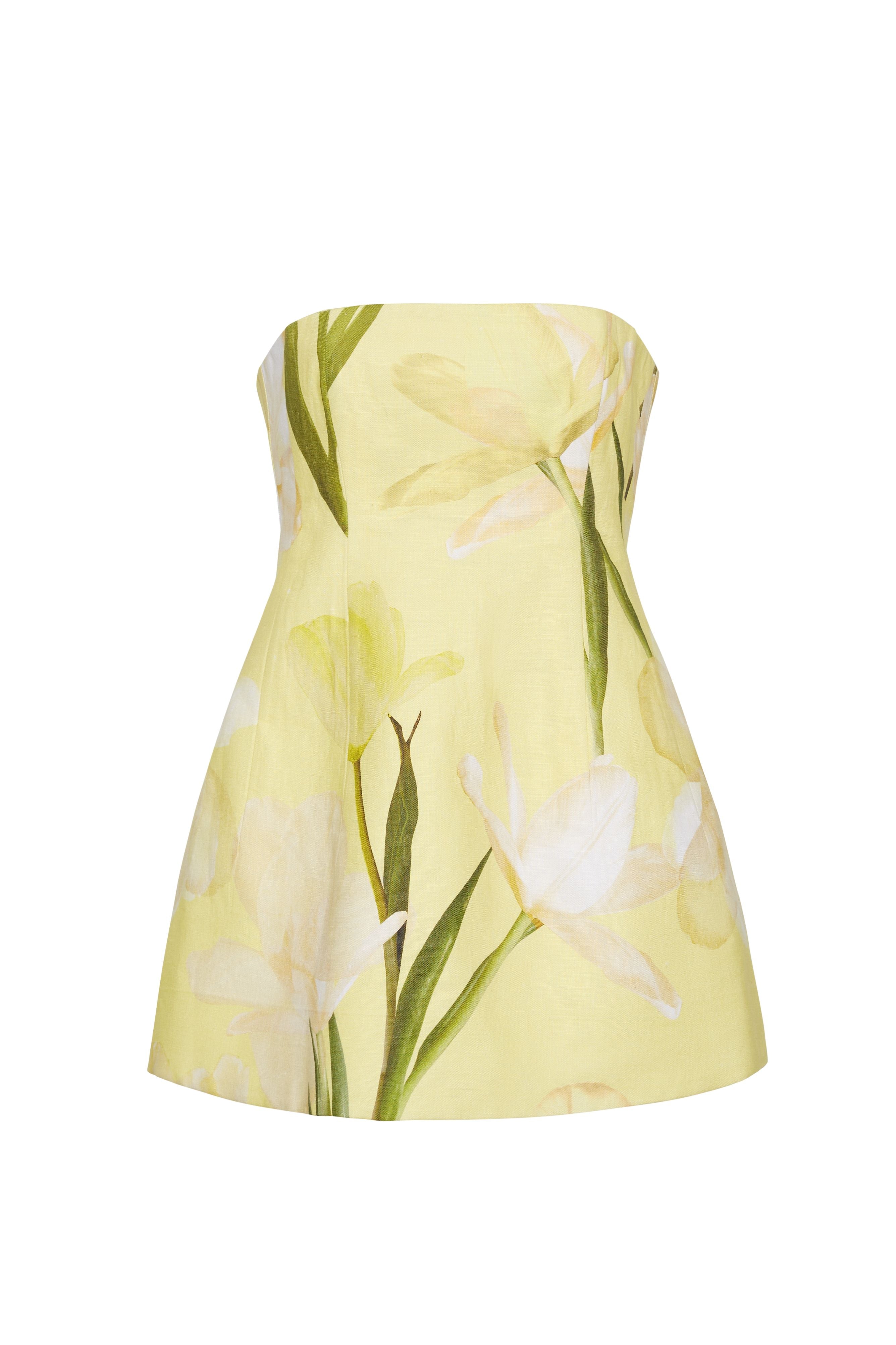 Ines Mini Dress in Lillian Lemon