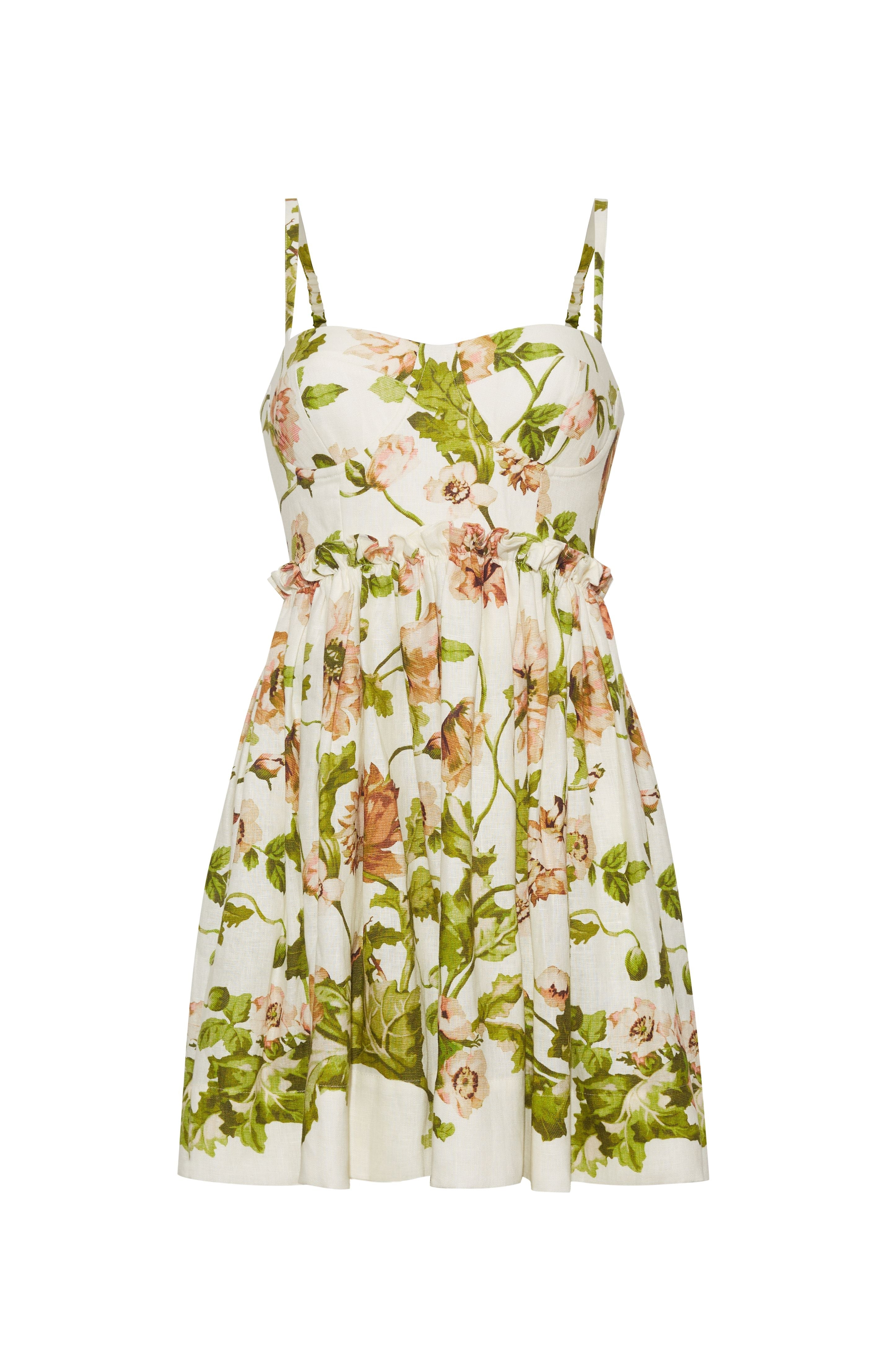 Kori Mini Dress in Lockwod Flora Egret