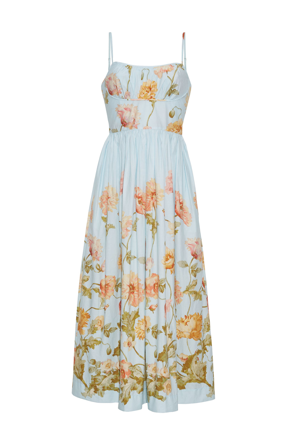 Alba Midi Dress in Lockwood Flora Sky