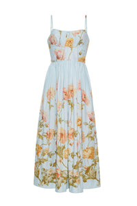 Alba Midi Dress in Lockwood Flora Sky