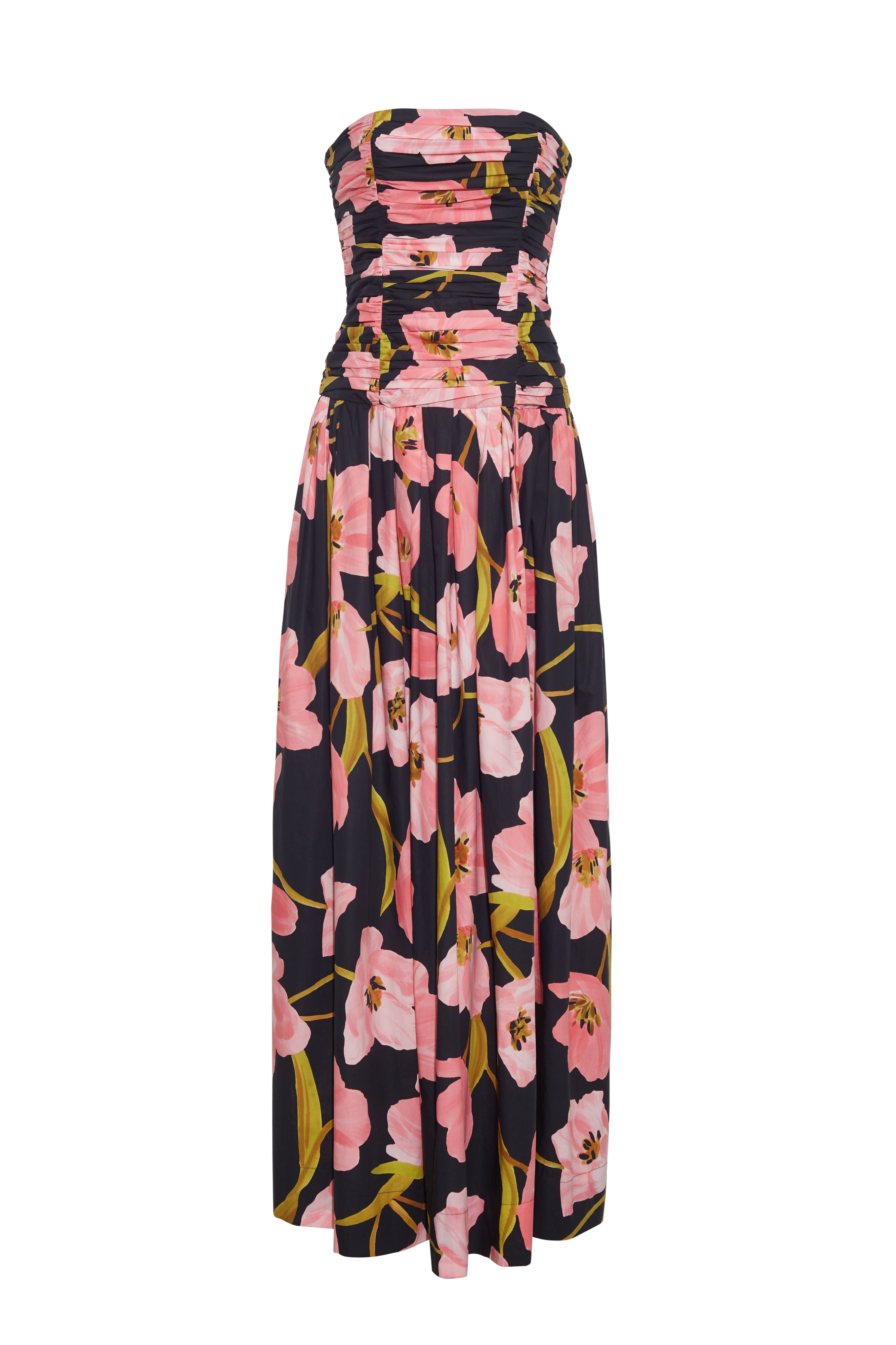Montreal Gown in Marais Bloom Black