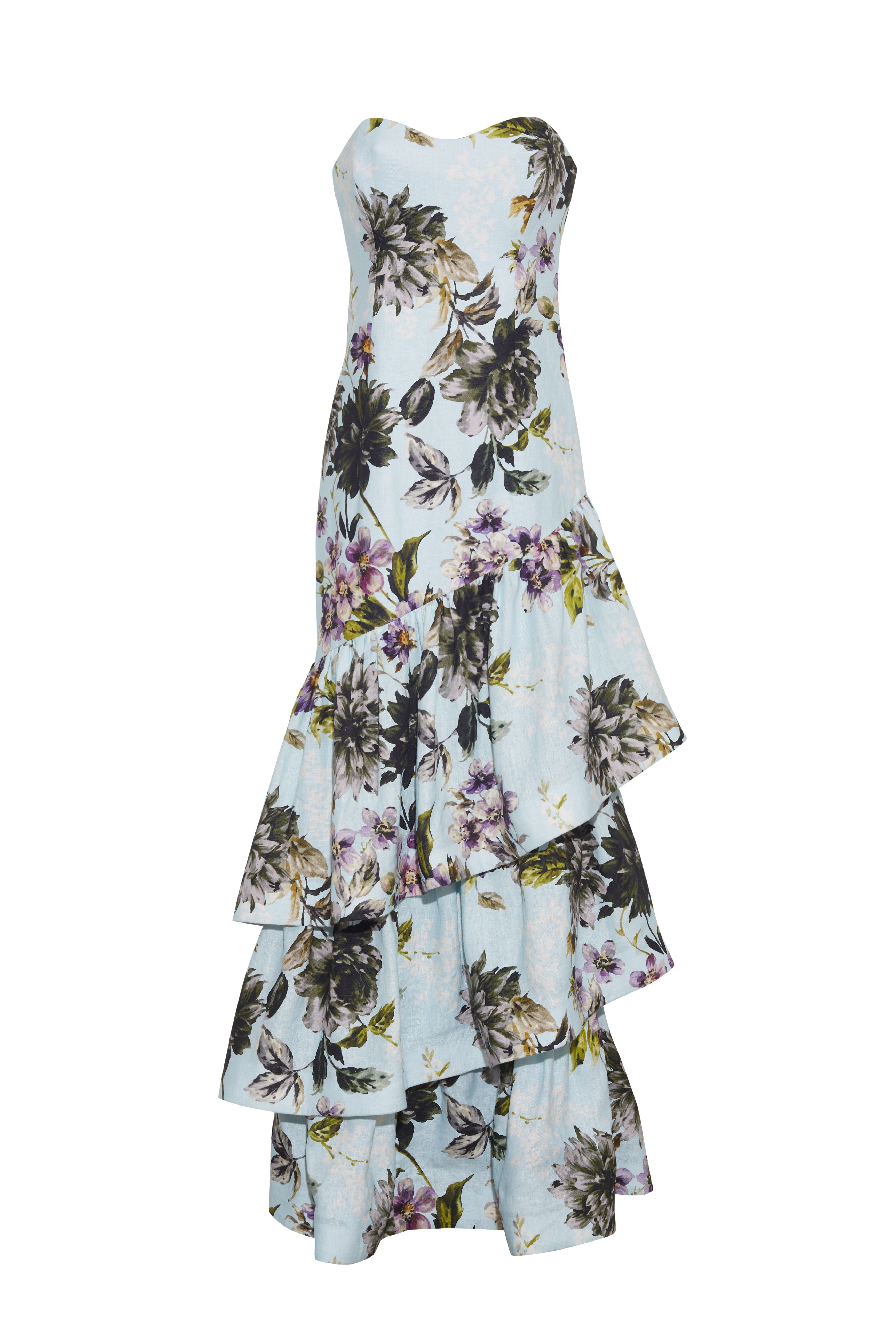 Willa Dress in Margaux Bloom Blue