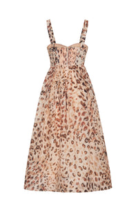 Pheobe Dress in Cheetah Blush