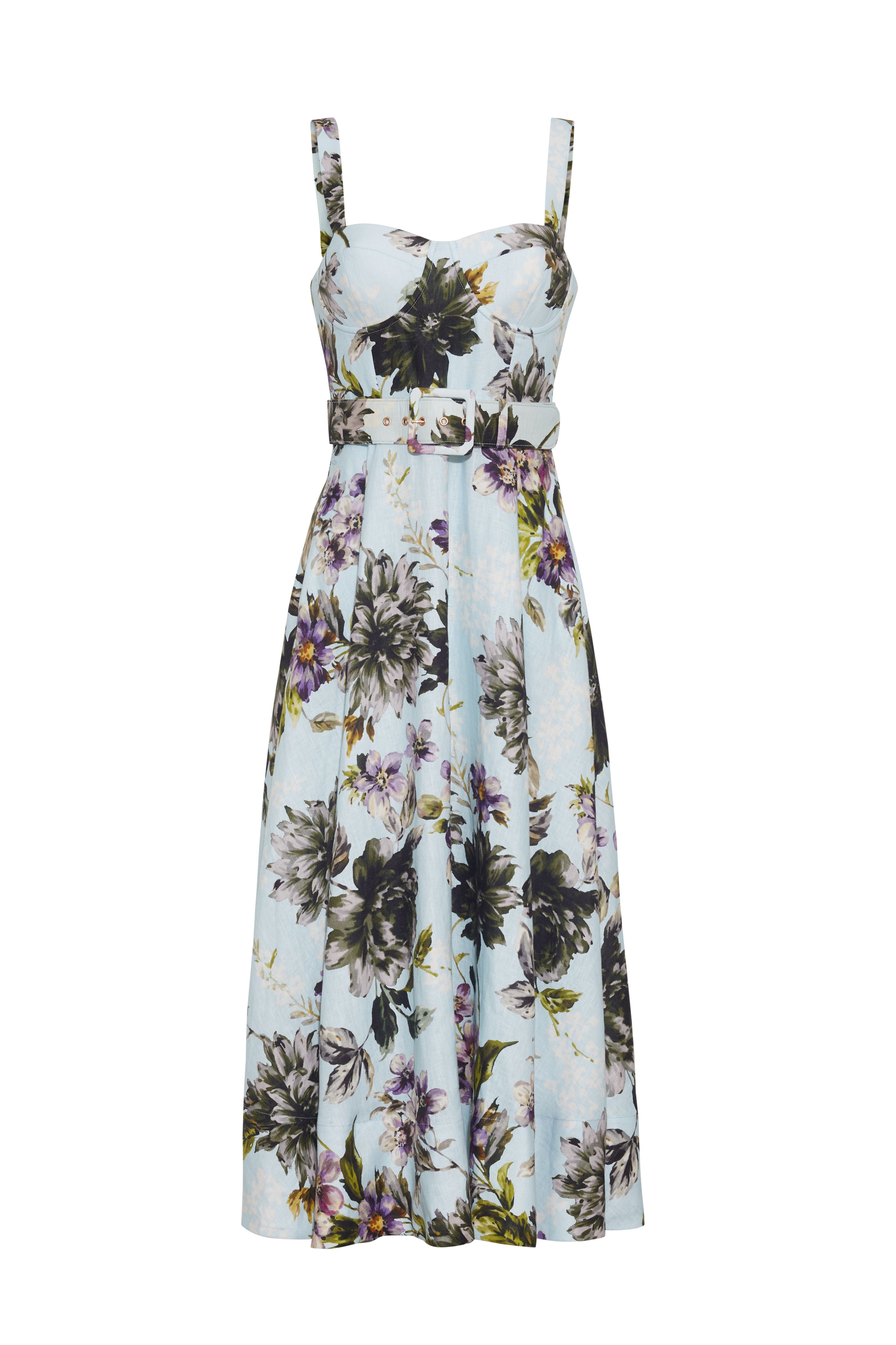 Calypso Dress in Margaux Bloom Blue
