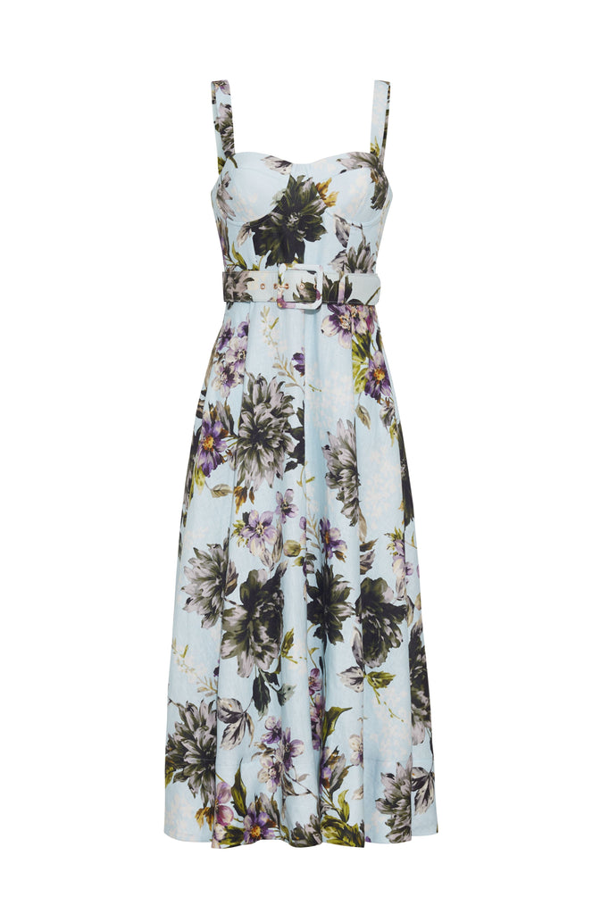 Calypso Dress in Margaux Bloom Blue