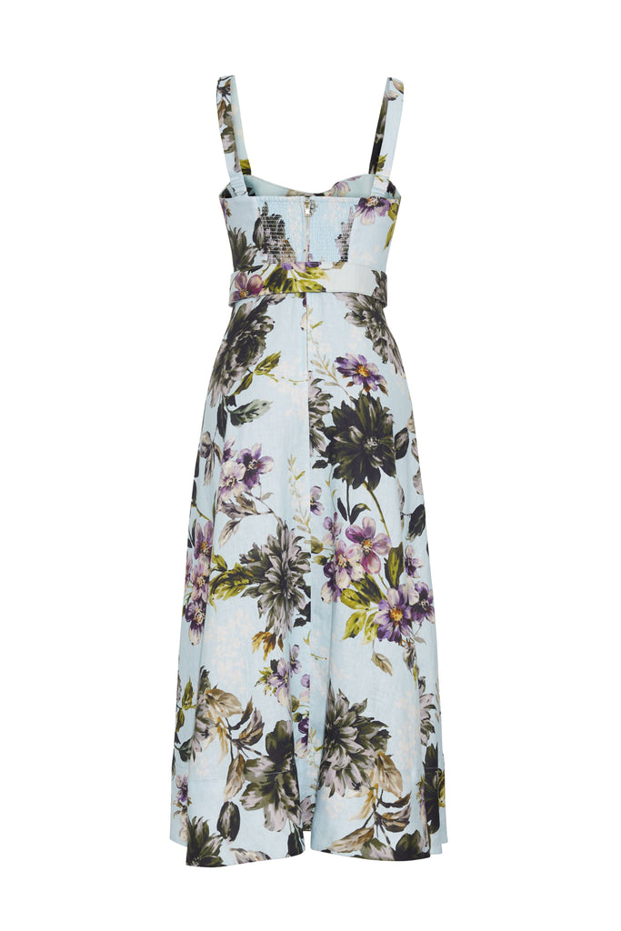 Calypso Dress in Margaux Bloom Blue
