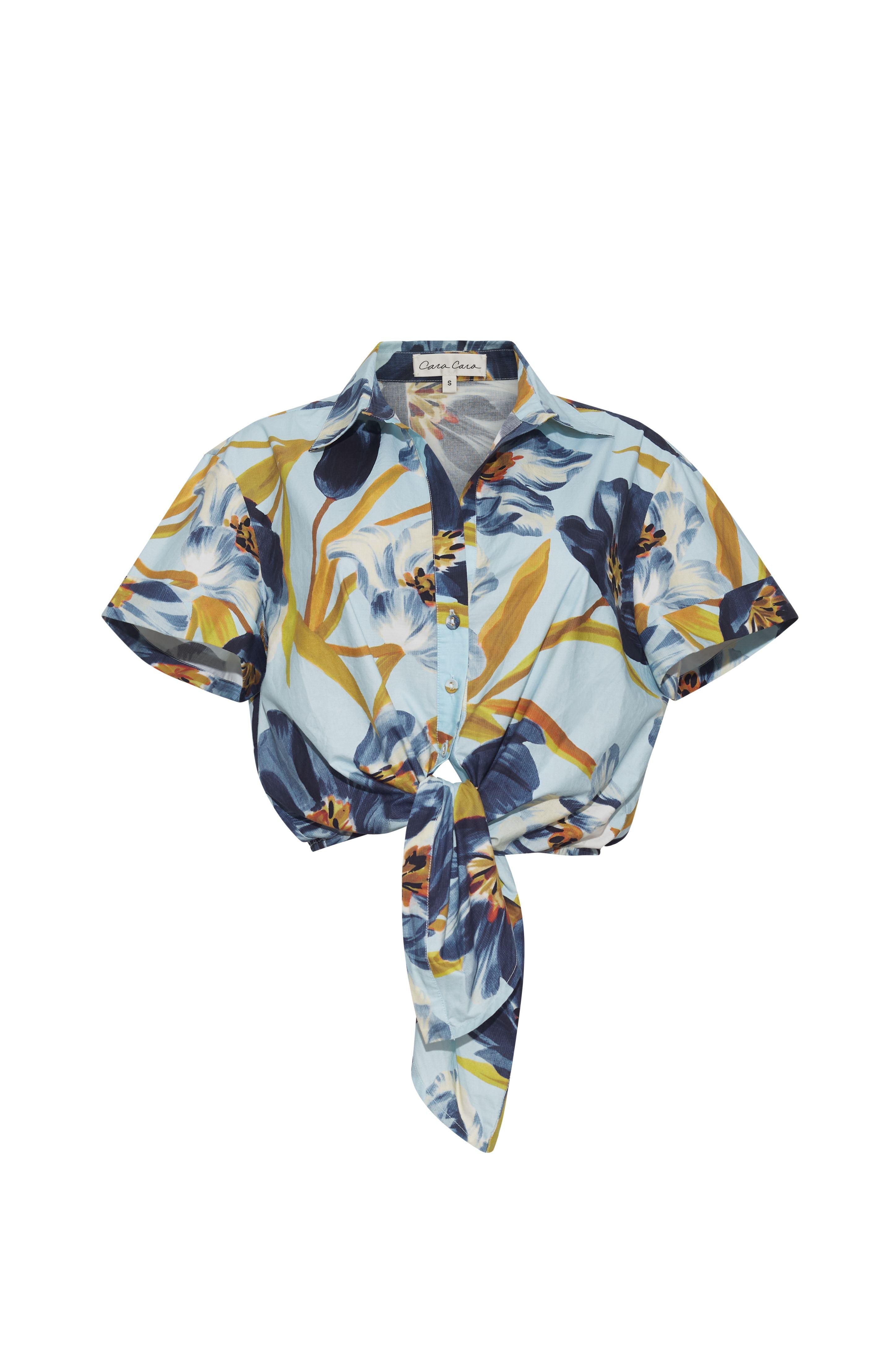 Asbury Top in Marais Bloom Blue