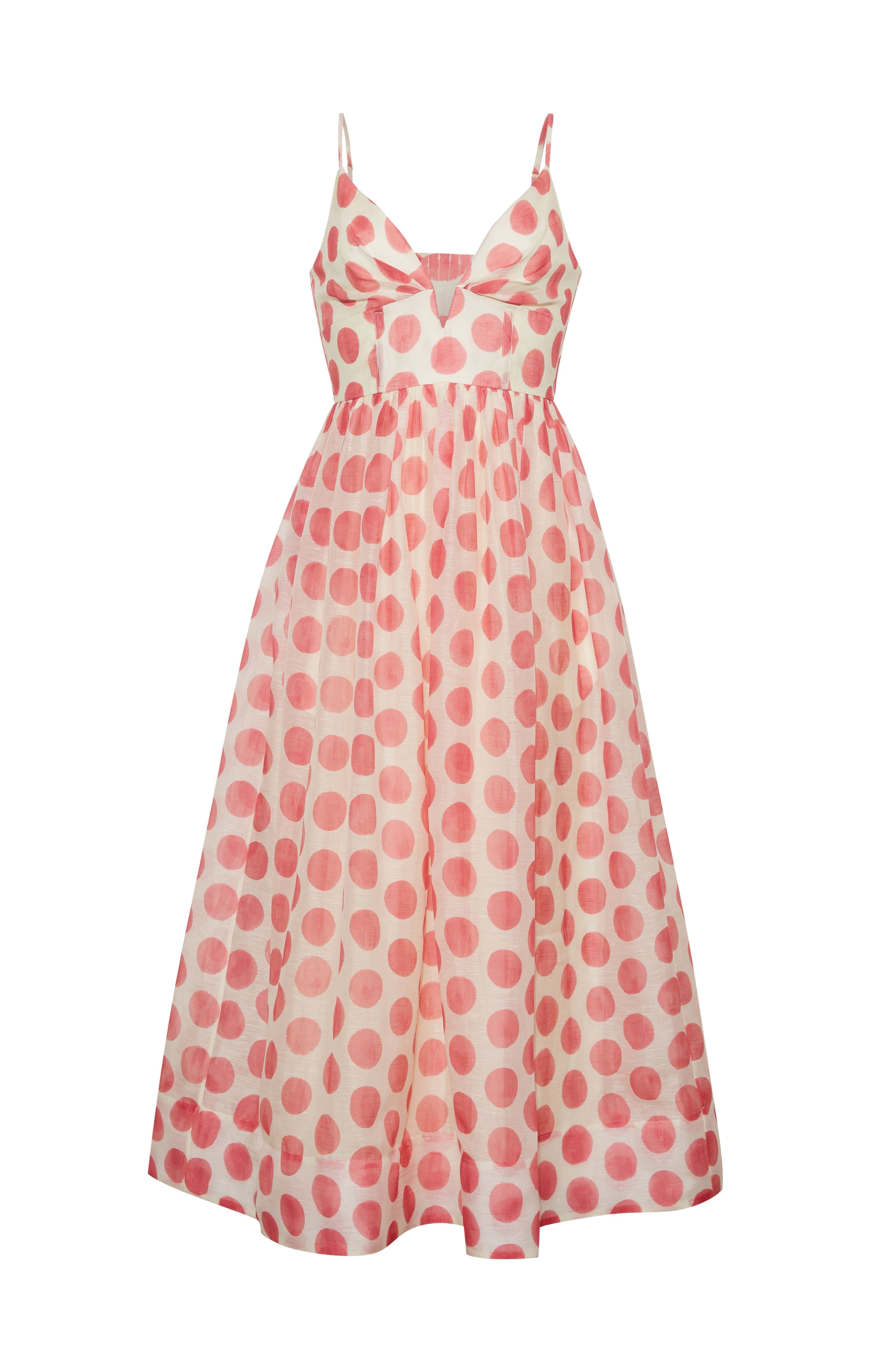 Pero Midi Dress in Celeste Spot Pink