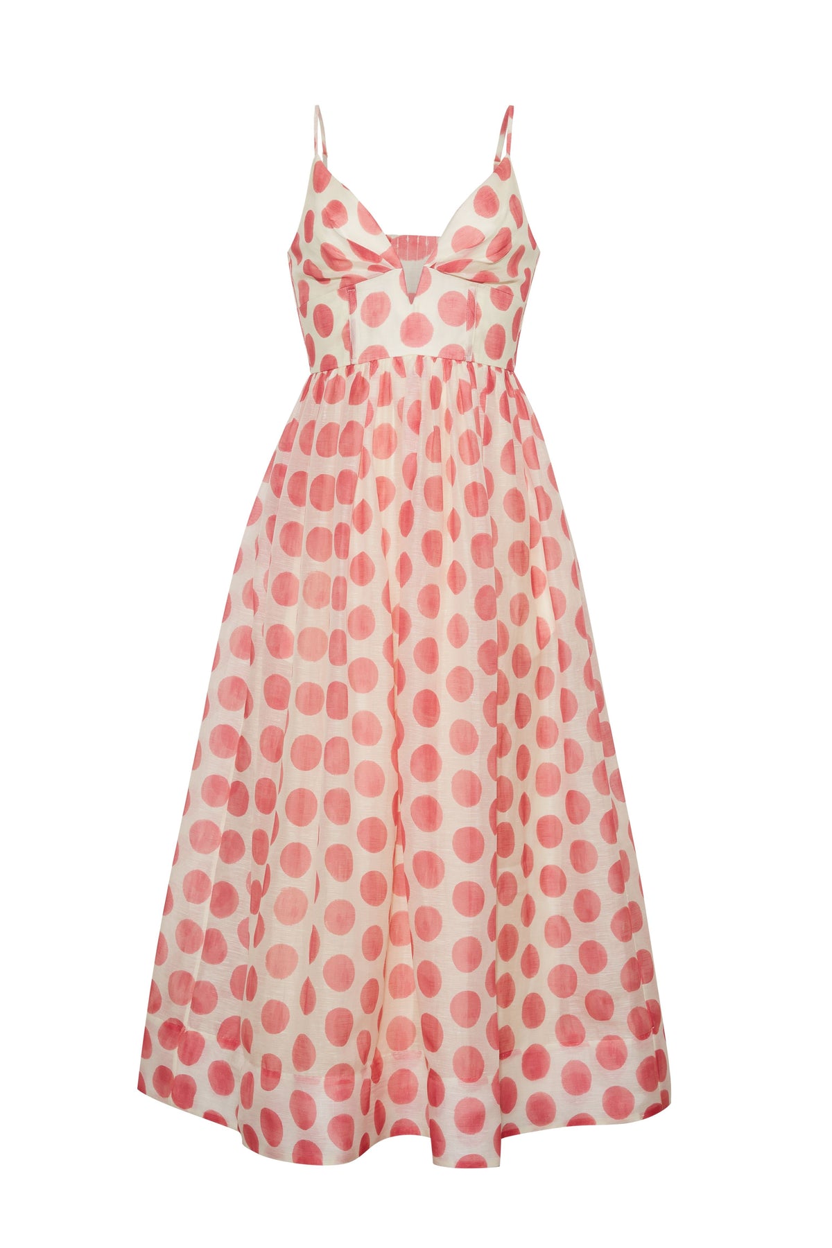 Pero Midi Dress in Celeste Spot Pink