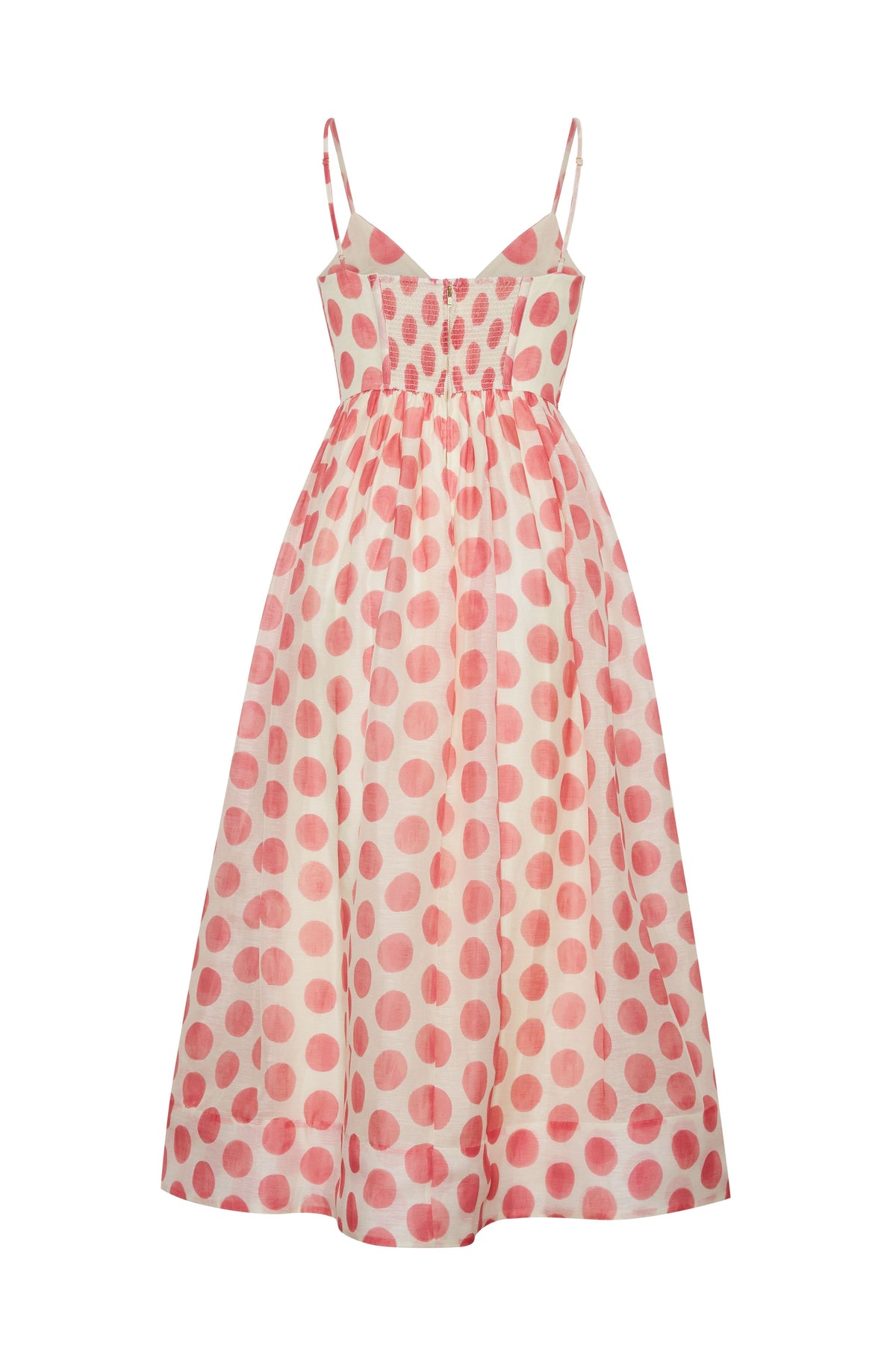 Pero Midi Dress in Celeste Spot Pink