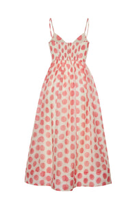 Pero Midi Dress in Celeste Spot Pink