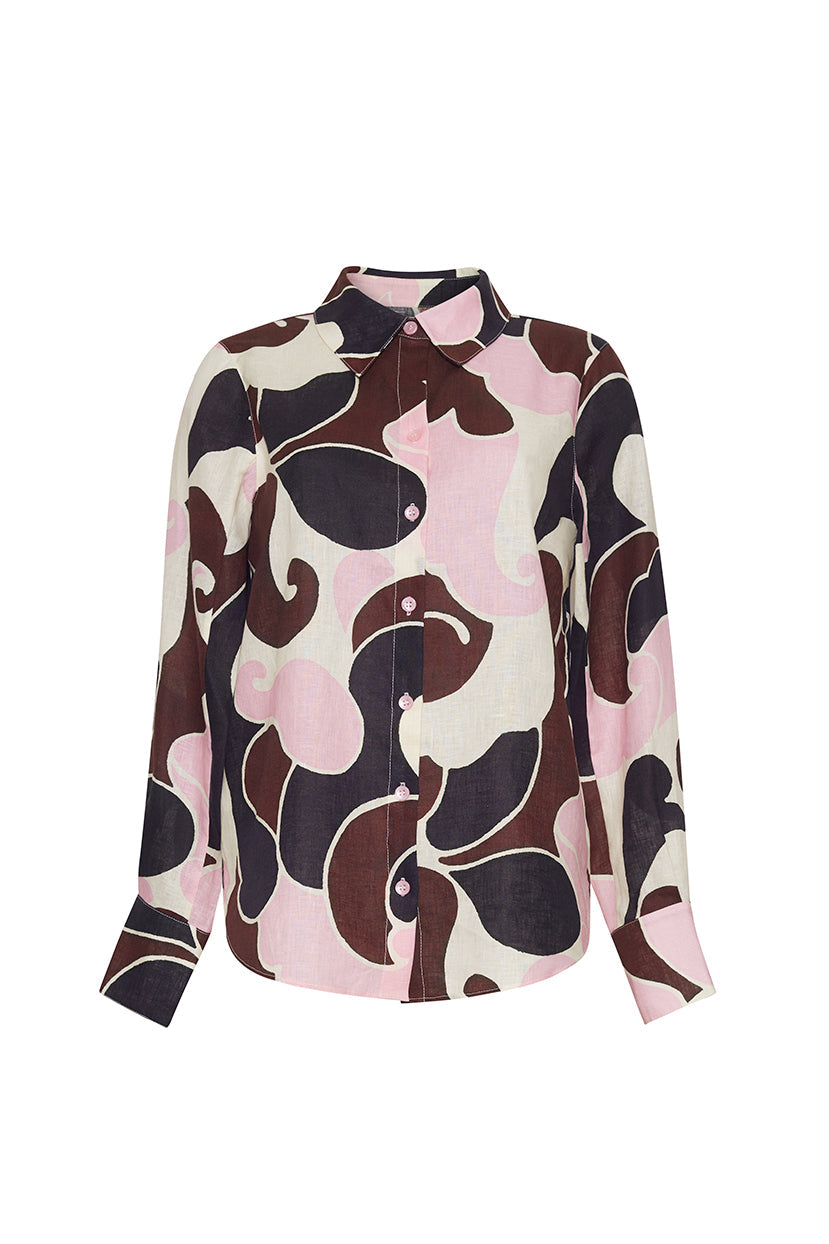 Perfect Shirt in Petal Wave Blush
