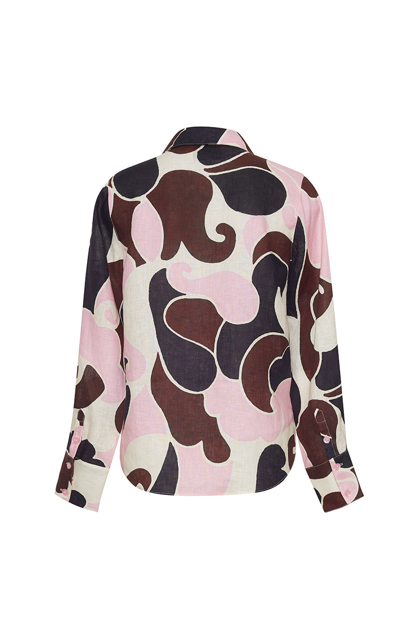 Perfect Shirt in Petal Wave Blush