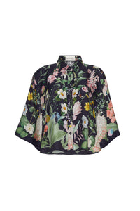 Calvia Top in Bloomsfield Navy