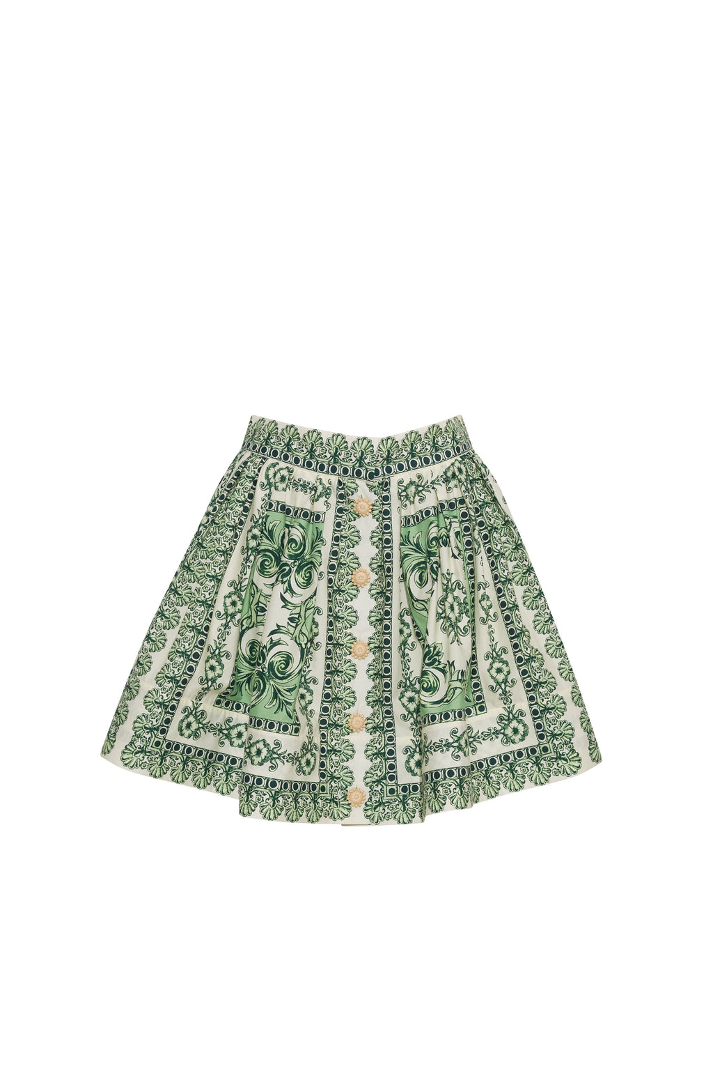 Betty Mini Skirt in Hudson Scarf Mint