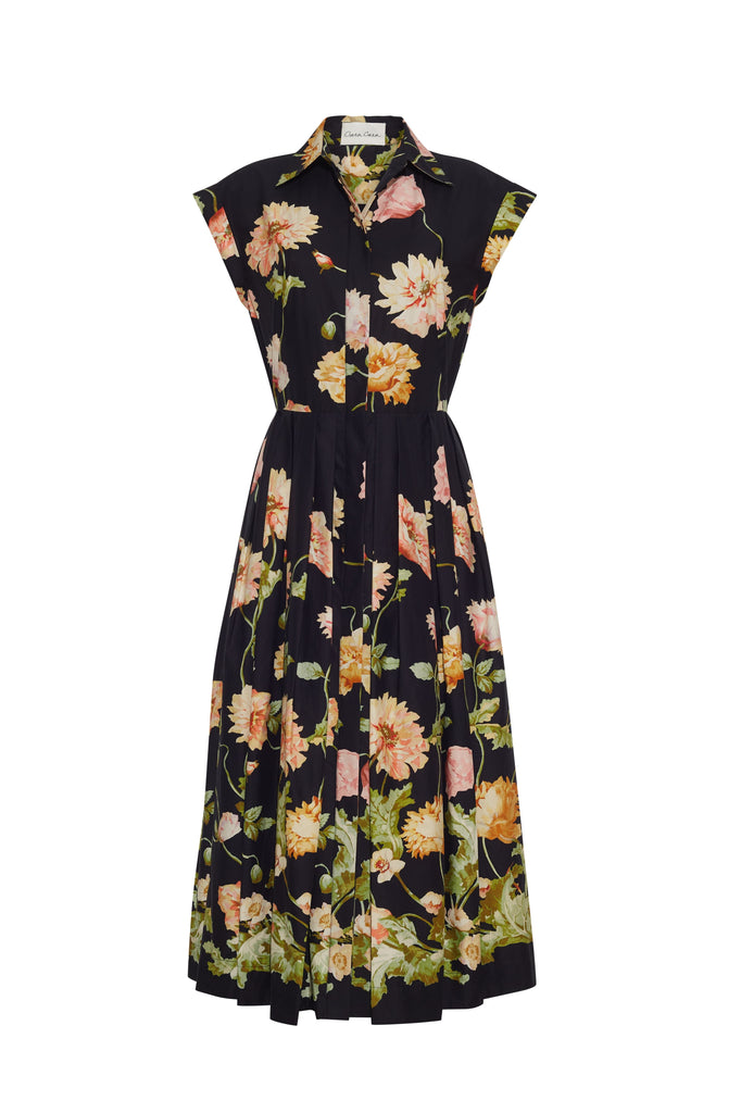 Octavia Dress in Lockwood Flora Black