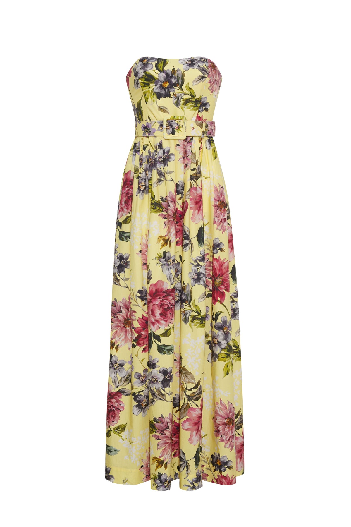 Greenfield Dress in Margaux Bloom Lemon