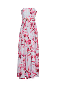 Greenfield Dress in Petal Sketch Light Blue