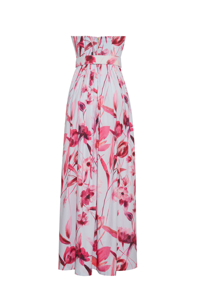 Greenfield Dress in Petal Sketch Light Blue